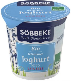 Jogurt Naturalny 1,5% Bio 150 g - Sobbeke
