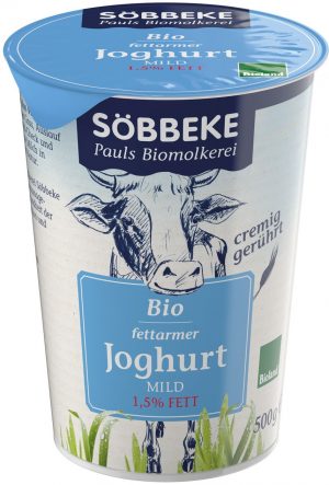 Jogurt Naturalny 1,5% Bio 500 g - Sobbeke