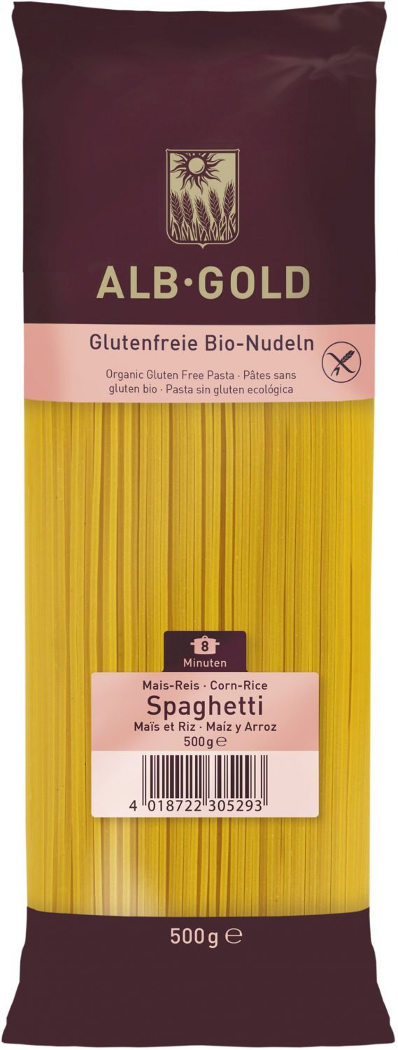 Makaron (Kukurydziano - Ryżowy) Spaghetti Bio 500 g - Alb Gold