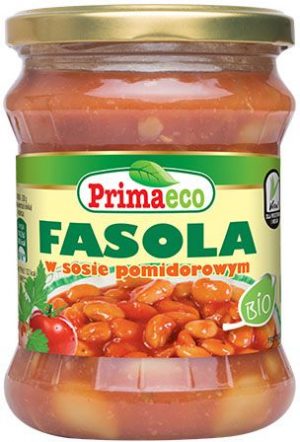 Fasolka w Pomidorach Bio 440 g - Primaeco