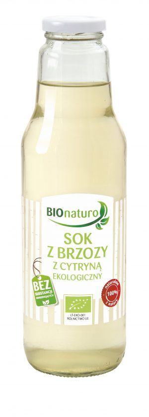 Sok z Brzozy z Cytryną Bio 750 Ml - Bionaturo