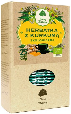 Herbatka z Kurkumą Bio (25 x 2 G) - Dary Natury