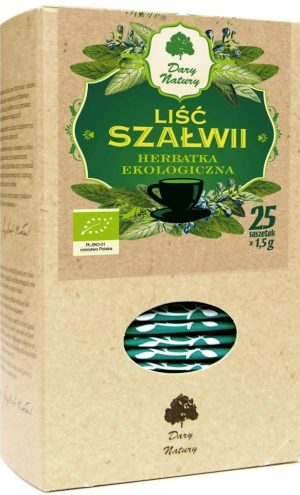 Herbatka Liść Szałwii Bio (25 x 1,5 G) - Dary Natury