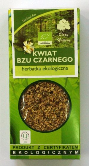 Herbatka z Kwiatu Bzu Czarnego Bio 50 g - Dary Natury