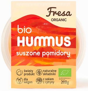 Hummus z Suszonymi Pomidorami Bio 200 g - Fresa Organic