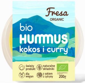 Hummus z Kokosem i Curry Bio 200 g - Fresa Organic