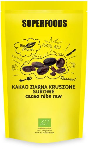Kakao Ziarna Kruszone Surowe Bio 250 g - Bio Planet