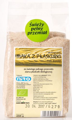 Mąka z Płaskurki Bio 400 g - Niro