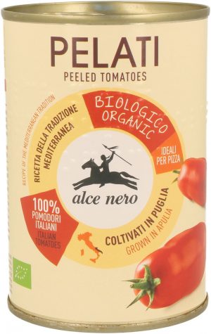 Pomidory Pelati Bez Skóry w Puszce Bio 400 g - Alce Nero