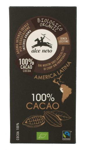 Tabliczka Gorzka 100% Kakao Bio 50 g - Alce Nero