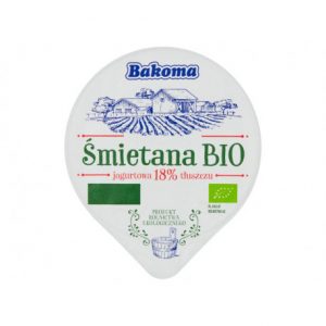 Śmietana 18% Bio 180 g - Bakoma