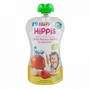 Hipp Mus Jabłka-Banany-Maliny ze Zbożami Bio - Po 6 Miesiącu