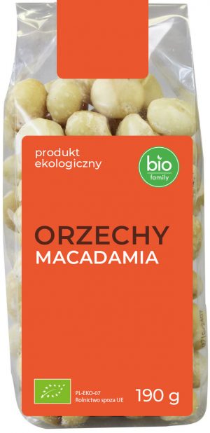 Orzechy Macadamia Bio 190 g - Bio Family