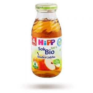 Hipp Sok 100% Słodkie Jabłka Bio - Po 4 Miesiącu