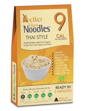 Makaron Konjac Noodle Thai Style Bezglutenowy Bio 385 g - Better Than Foods