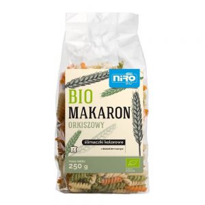 Makaron (Orkiszowy Trójkolorowy) Ślimaczki Bio 250 g - Niro
