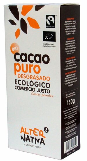 Kakao w Proszku Fair Trade Bezglutenowe Bio 150 g - Alternativa