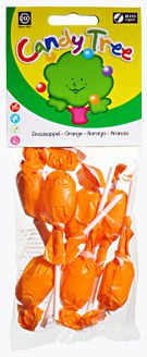 Lizaki Okrągłe o Smaku Pomarańczowym Bio (7 x 10 G) - Candy Tree