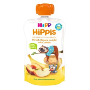 Hipp Hippis Jabłka-Brzoskwinie-Banany z Ciasteczkami Bio - Po 12. Miesiącu